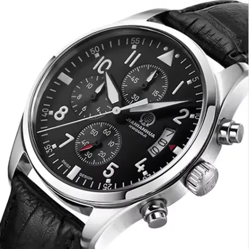 Chronographe lumineux militaire pour homme, course à pied, sport, entièrement en acier, chronomètre,