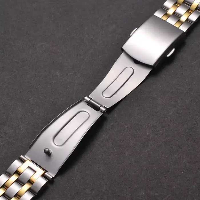 Bracelet de montre en acier inoxydable pour hommes et femmes