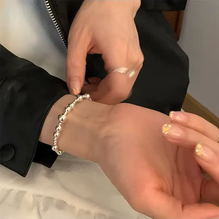 Bracelet en argent regardé 925 pour femme