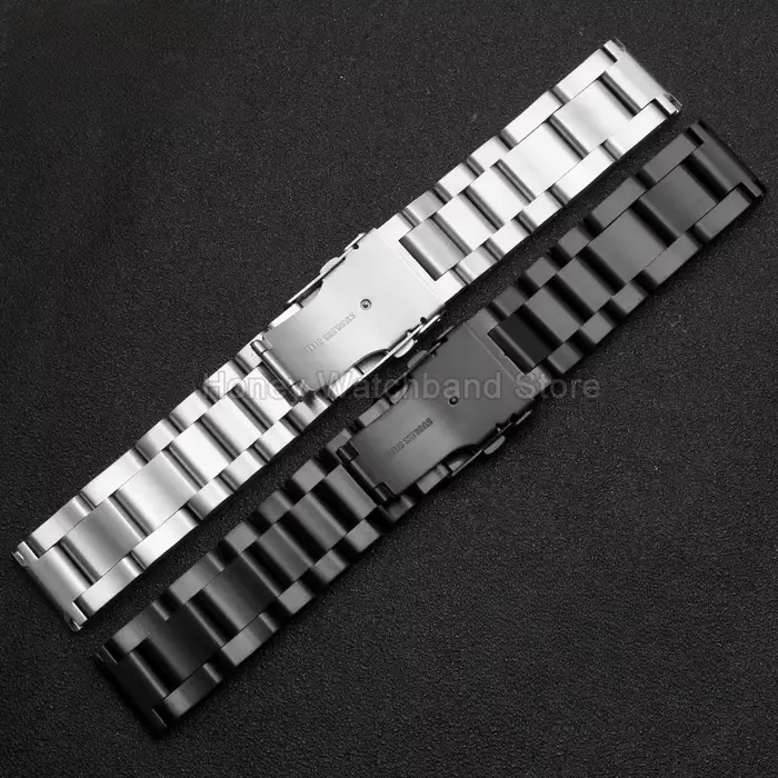 Pour Panerai PAM441 Diesel Luminor résistant à l'usure haute dureté anti-rayures toucher lisse bracelet de montre en acier inoxydable 22 24 26mm