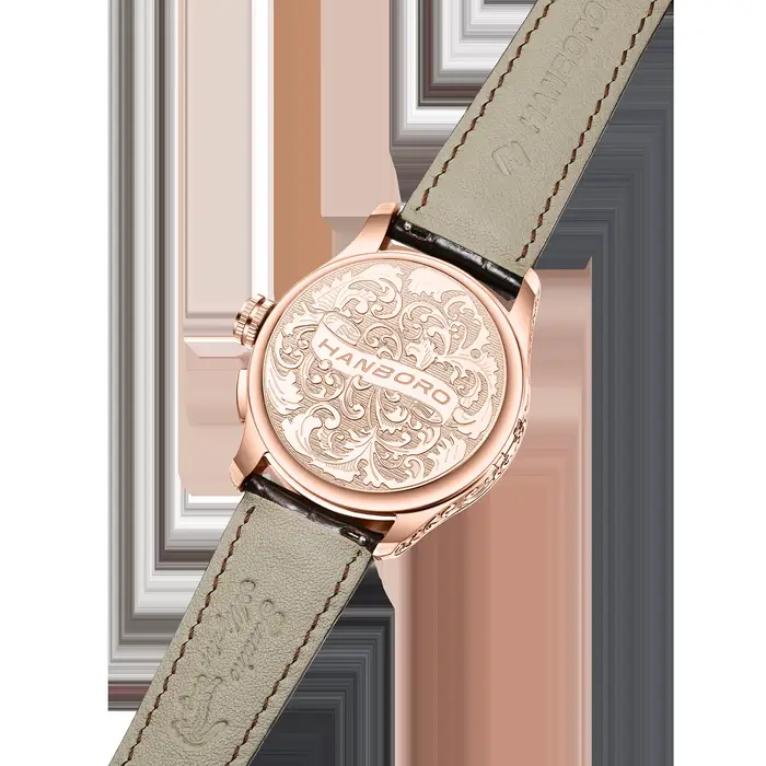 Montre mécanique rétro pour homme HANBORO MIYOTA avec mouvement modifié