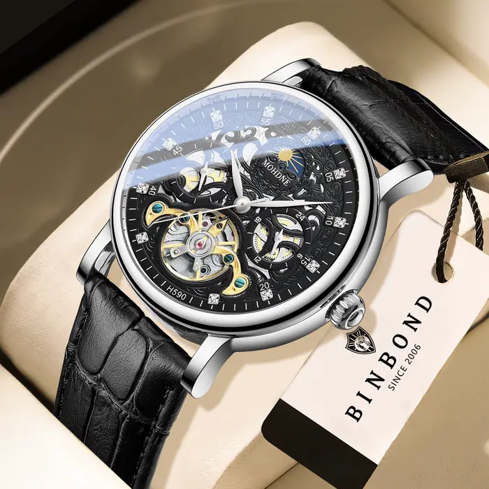 Montres mécaniques de luxe BINBOND pour hommes