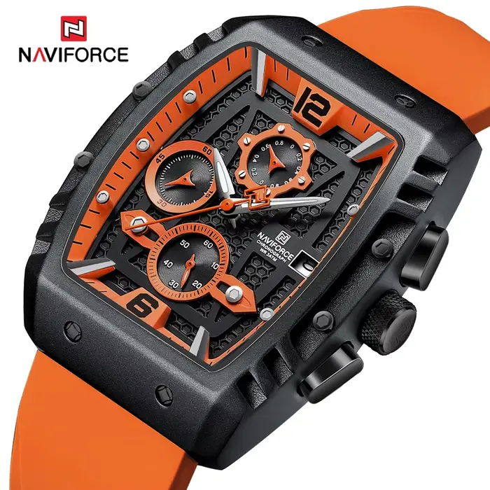 2025 nouvelle montre-bracelet homme NAVIFORCE haut de gamme qualité étanche chronographe montre à Quartz pour hommes