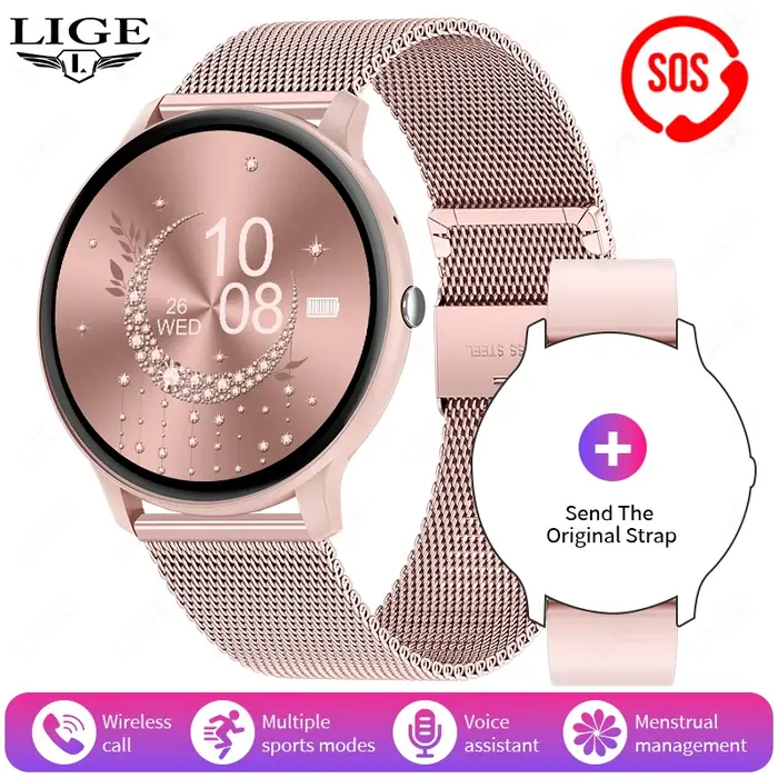 Montre connectée LIGE étanche pour femmes