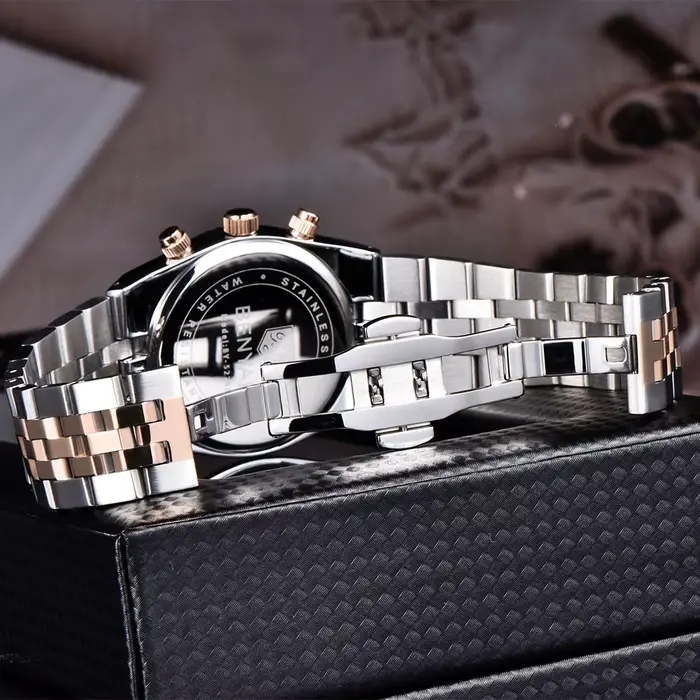 BENYAR nouveau 5225 montres à Quartz 40mm hommes montre multi fonctionnelle sport étanche chronographe saphir verre montre-bracelet cadeau