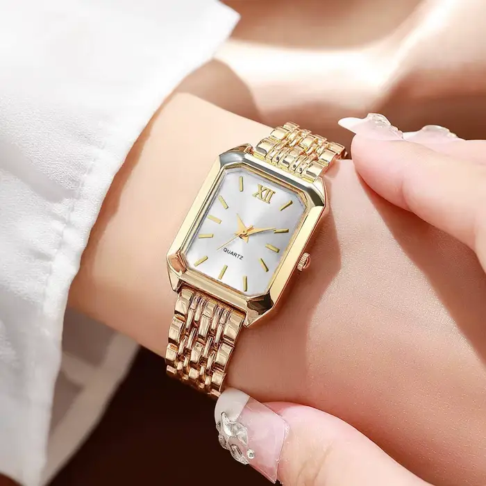 Montres rectangulaires élégantes pour femmes