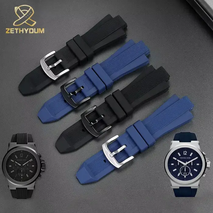 Bracelet de montre en caoutchouc Silicone pour hommes