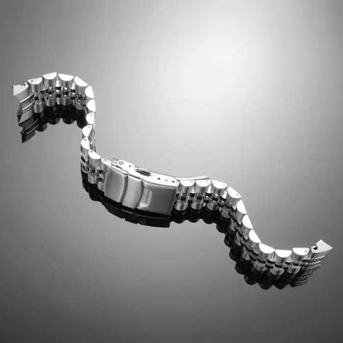 Bracelet de montre de style Jubilee argenté de 20mm