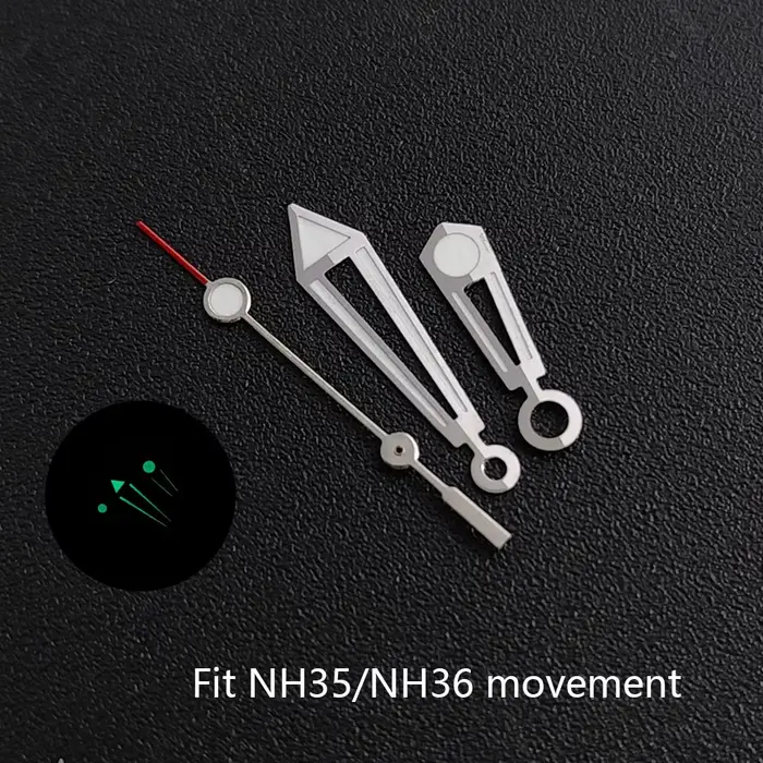 SeaMaster 007 – aiguilles de montre lumineuses, haute qualité, 9.4x13x17mm, adaptées au mouvement NH