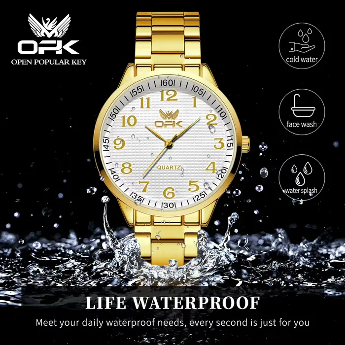 Montres à quartz de luxe OPK 6008 pour hommes