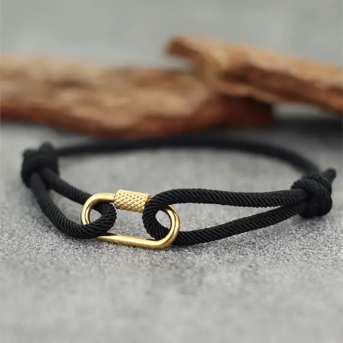 Bracelet en chaîne de corde fait à la main pour hommes
