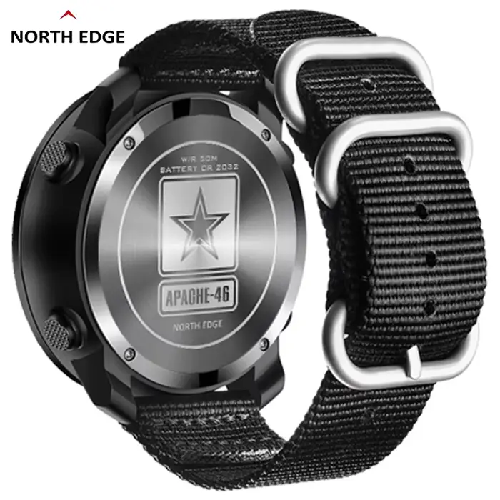 NORTH EDGE APACHE-46 hommes montre numérique Sports de plein air course natation Sport de plein air