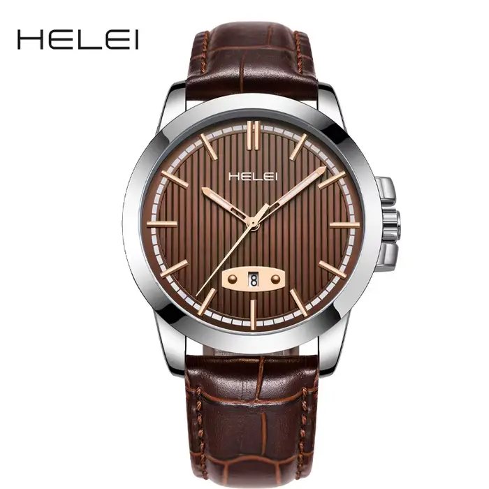 Montre décontractée à quartz pour homme HELEI* Herey authentique