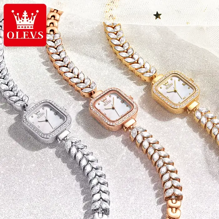 OLEVS 9987 montre pour femme cadran carré