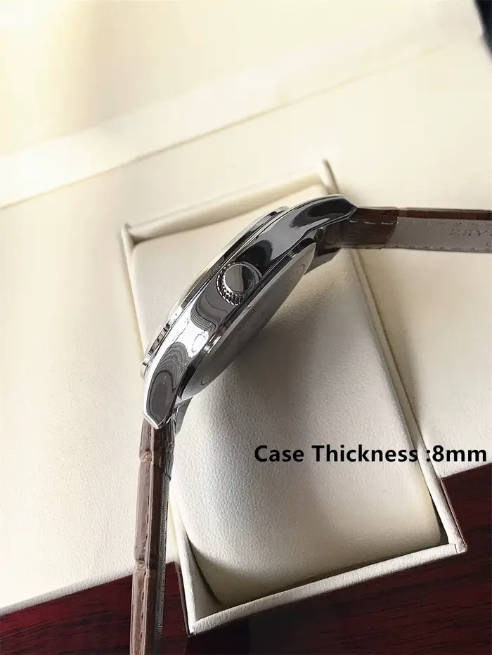PABLO RAEZ vraies Photos haut de gamme de luxe homme montre-bracelet étanche diamant Date montre en cuir Quartz mode