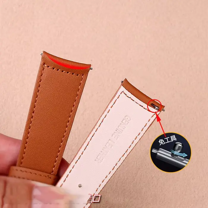 Real Cow cowhide Watchband For Jaeger-LeCoultre Master Series Curved