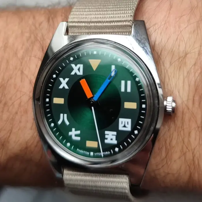 PHANTOM – montre mécanique à remontage manuel pour hommes, montre d'affaires rétro de 36mm, classique et Simple pour Couple, 7120
