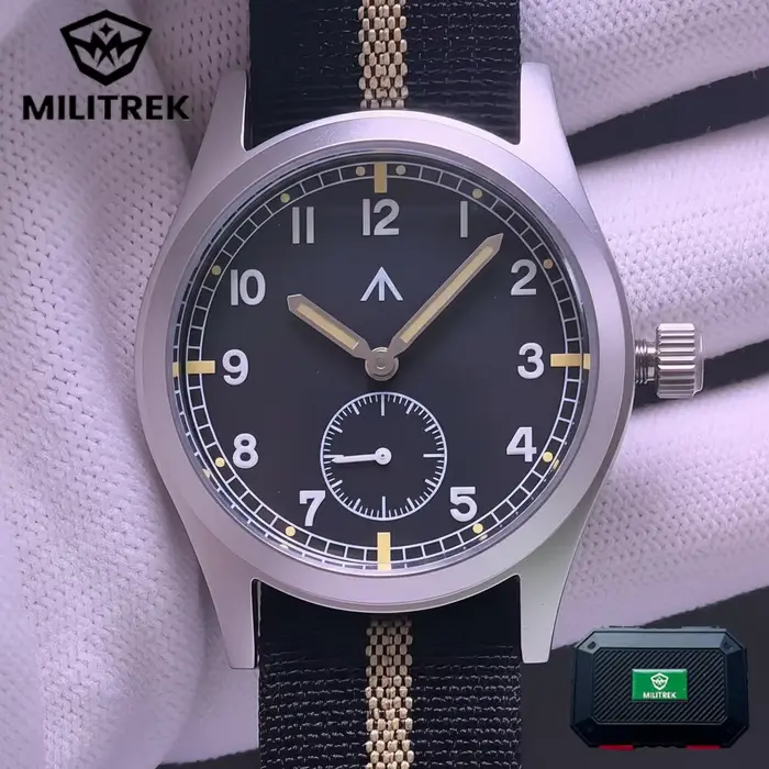 MILITREK 2025 montre à Quartz pour hommes mis5 1L45 37mm verre saphir militaire lumineux étanche en acier inoxydable Reloj Hombre