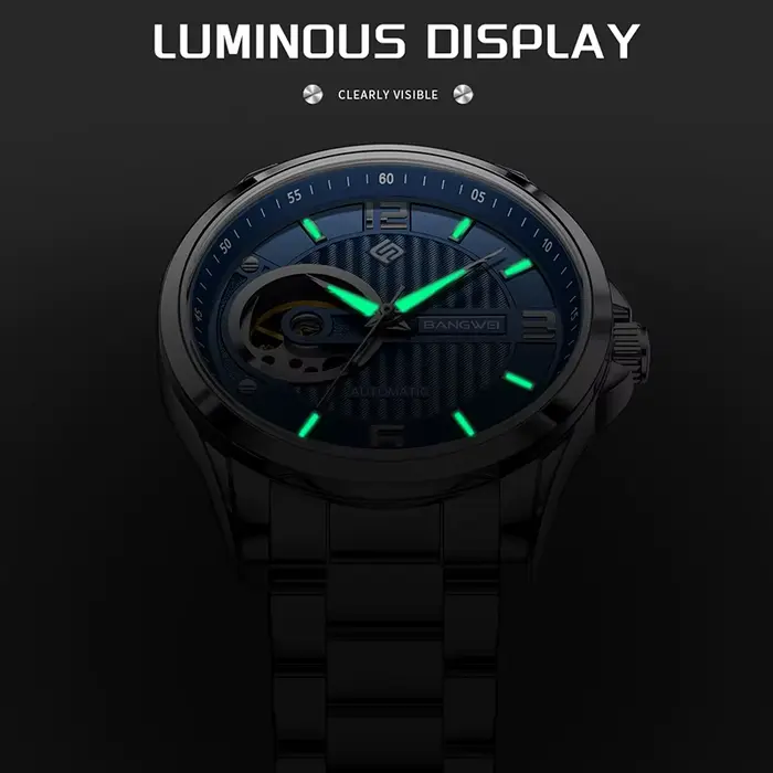 BANGWEI 2025 nouvelle mode montres mécaniques hommes LIGE luxe automatique montre