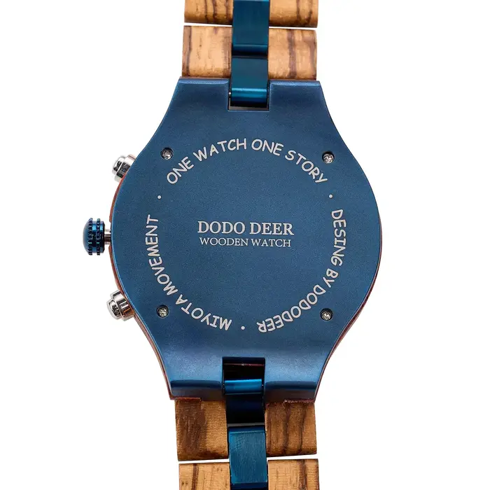 Montre en bois personnalisée à quartz pour hommes avec nom et date pour occasions spéciales