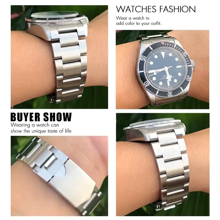 Bracelet de montre en acier inoxydable 316L