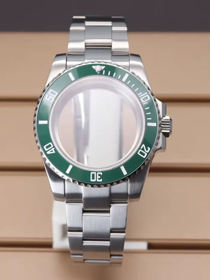 Boîtier de montre NH35 40mm, bracelet en acier inoxydable 316, verre saphir pour Seiko nh35 nh34 nh3