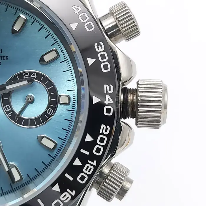 39mm montre à Quartz pour hommes chronographe de luxe mode saphir