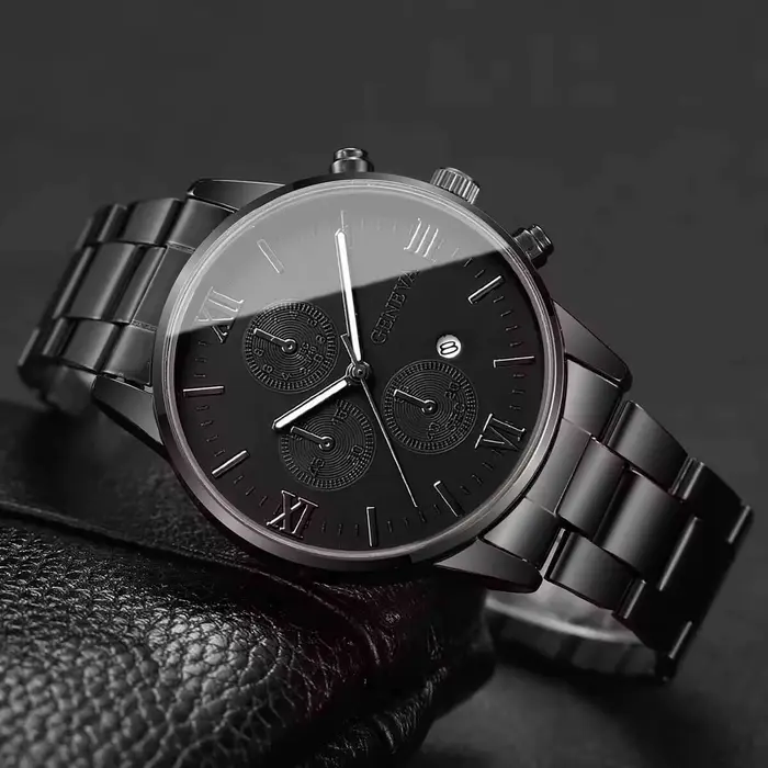 Montre homme Roma cadran chiffres romains quartz fermoir pliant élégante pour hommes occasions spéciales