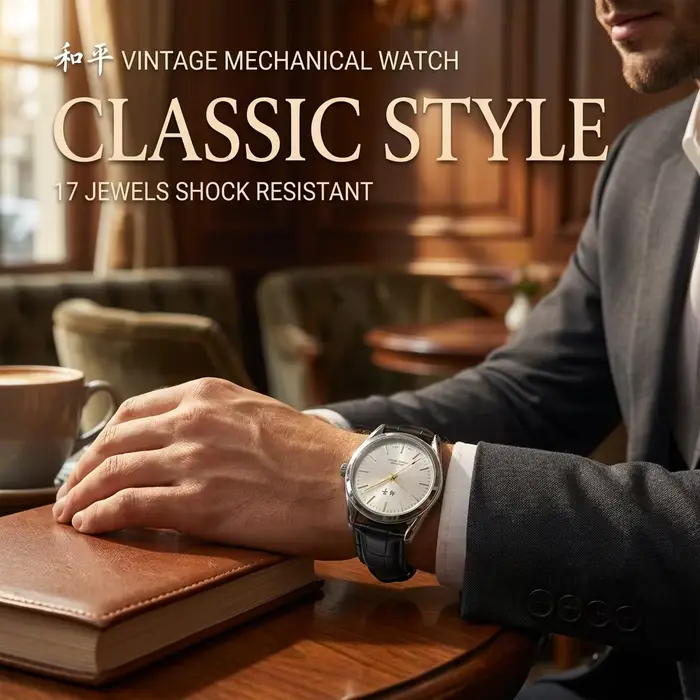 Montre mécanique vintage Shanghai Peace