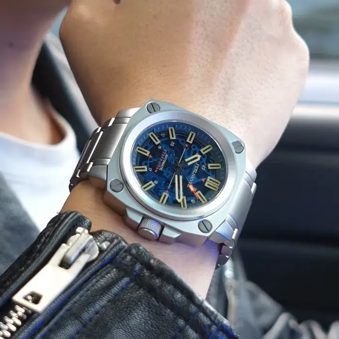 FEELNEVER nouvelles montres mécaniques hommes mode en acier inoxydable de luxe montre