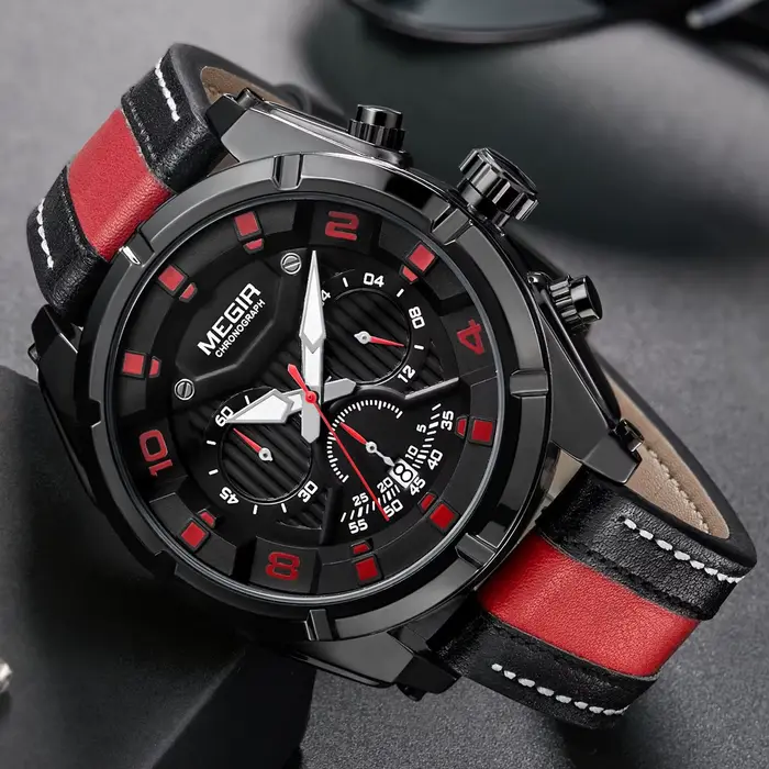 Montre Chronographe Sport Homme MEGIR