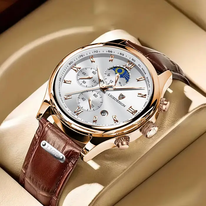 Nouvelles montres pour hommes LIGE Top marque de luxe