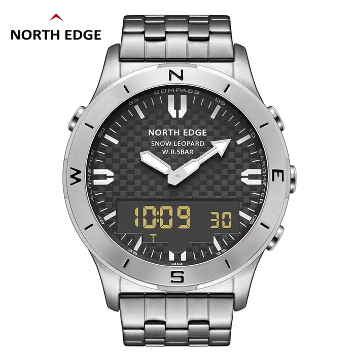 NORTH EDGE montre numérique de sport pour hommes étanche 50M altimètre baromètre boussole affaires
