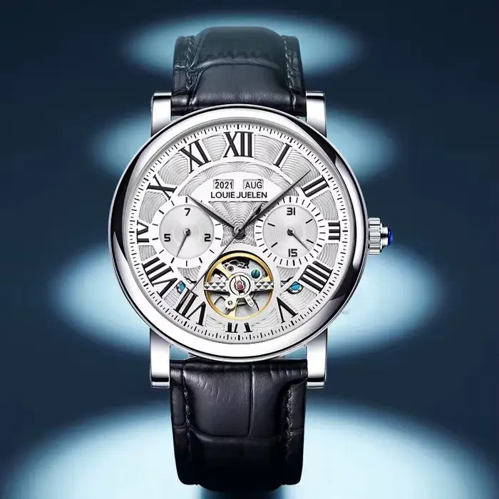 Montre mécanique automatique à remontage automatique pour homme