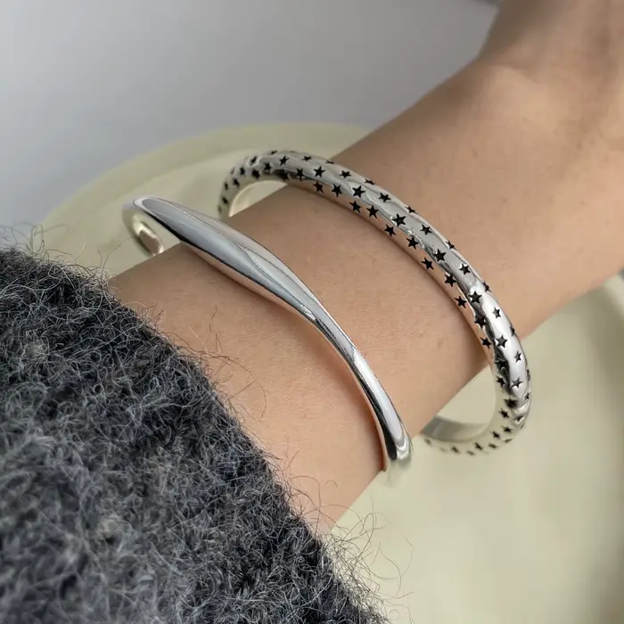 Bracelet rétro en argent Sterling 925 fait à la main pour femmes et hommes occasions spéciales cadeau anniversaire fiançailles mariage