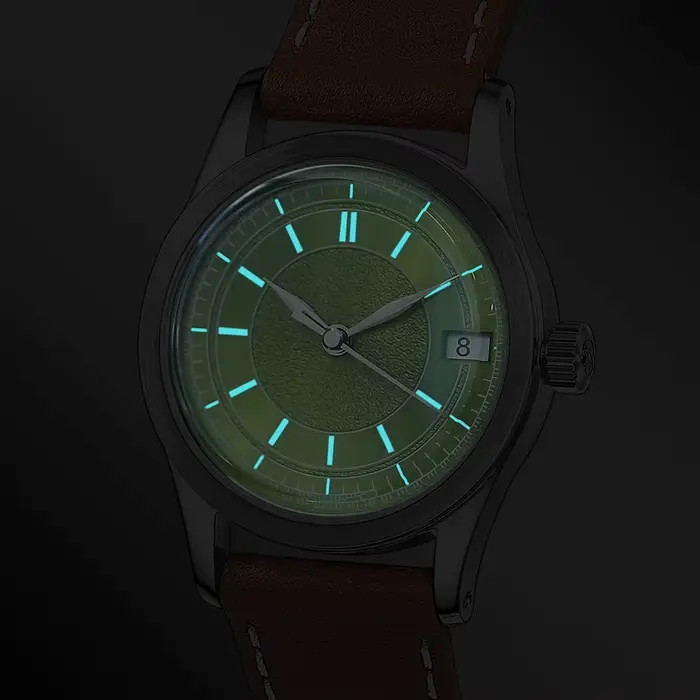 Boderry-Montre mécanique automatique vintage pour homme
