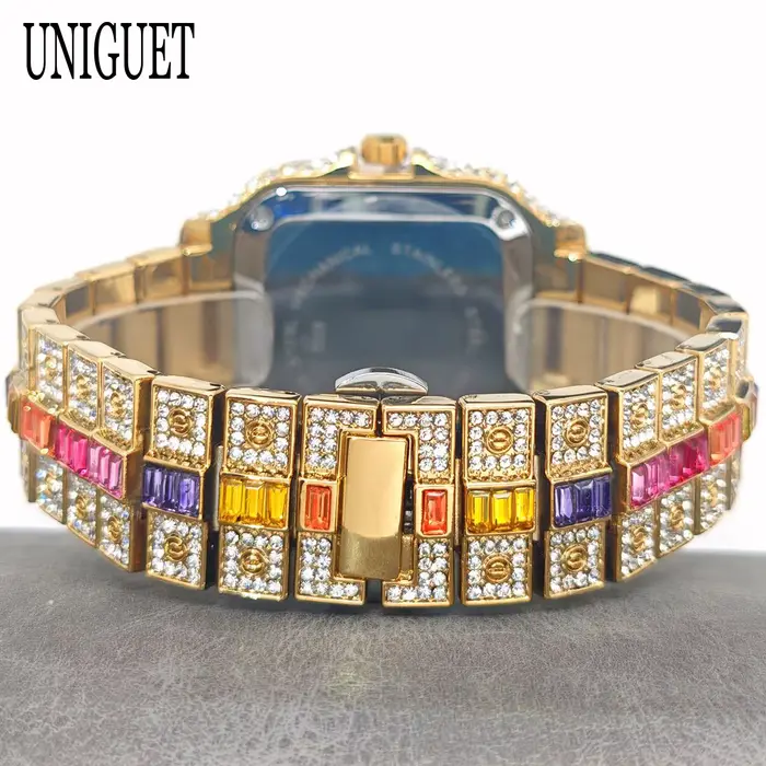 Montre UNIGUET Rainbow Diamond pour Homme