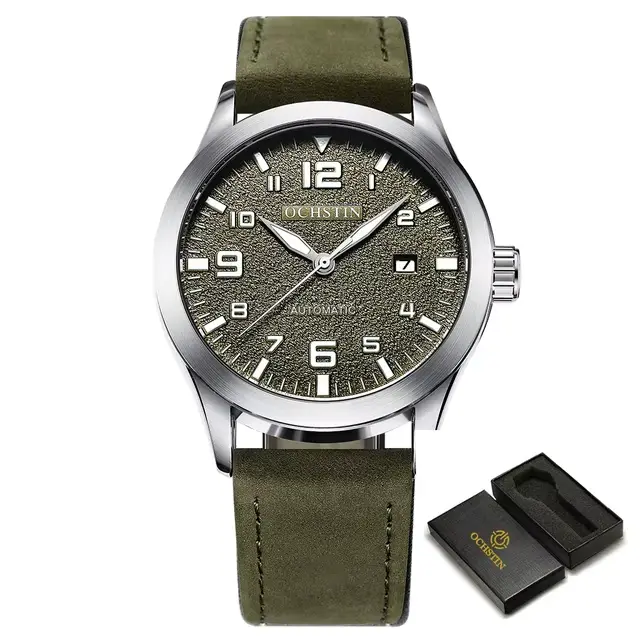 OCHSTIN hommes montre mécanique automatique de luxe tenue décontractée militaire Sports de plein air armée