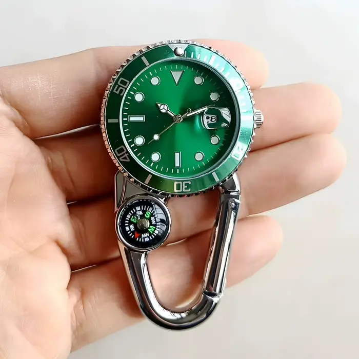Montre de poche classique à mousqueton tendance avec calendrier pour femmes hommes étudiants infirmières cadeau occasionnels