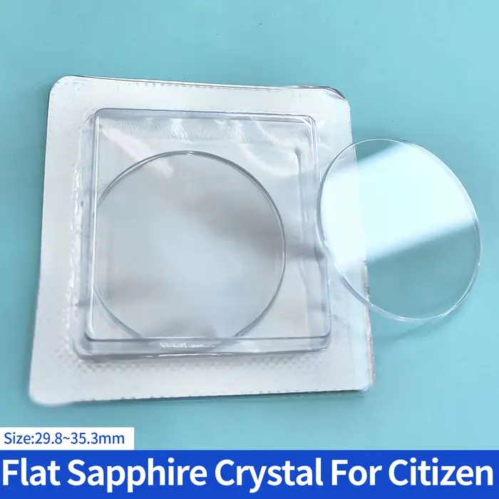 Verre saphir pour Citizen Crystal Flat 29.8x2.0 30.8x3.0 31.3 x 2.5mm, pièce de verre de montre rond