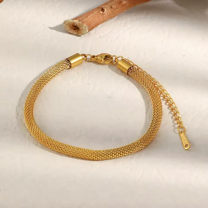 E.B.belle – Bracelet chaîne en maille creuse