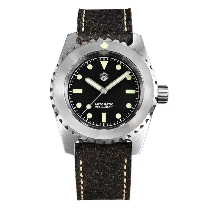 San Martin – montre de plongée rétro pour hommes, 41mm, classique, Vintage, Miyota, mécanique à remo