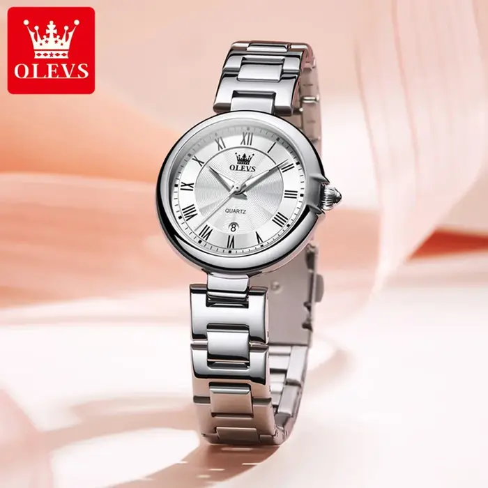 OLEVS montres pour femmes élégant mode or Rose Original montre-bracelet à Quartz étanche lumineux Date montre pour dame tendance décontracté