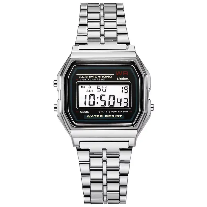 Montres de luxe en or Rose pour femmes, affichage numérique électronique, Style rétro, horloge pour
