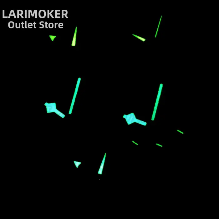 LARIMOKER – montre modifiée, accessoires manuels, chronométrage multifonctionnel, vert lumineux, adapté au mouvement à Quartz VK63 VK64