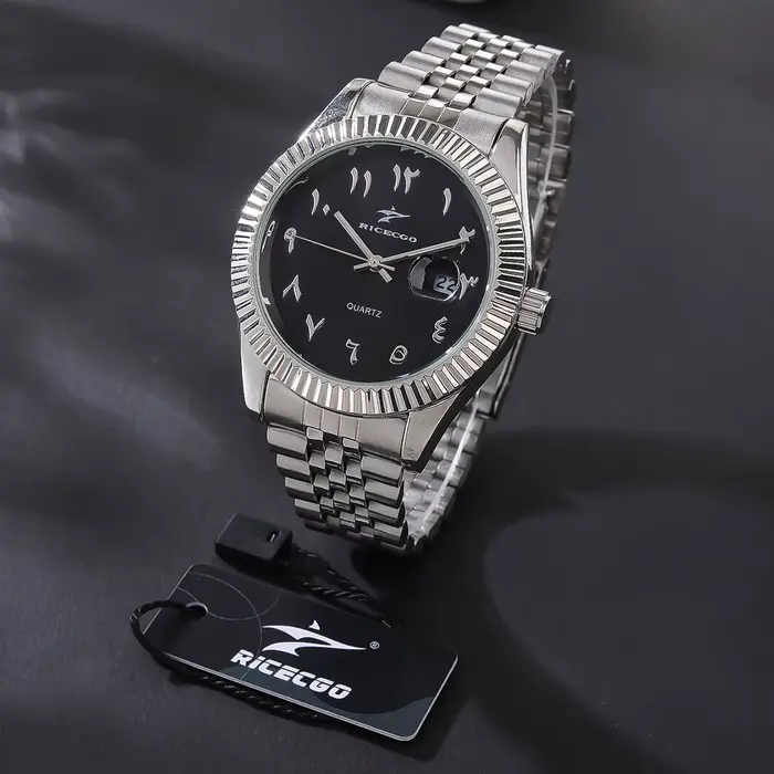 Montre de sport à Quartz en acier inoxydable pour hommes et femmes, montre-bracelet de luxe, chronog