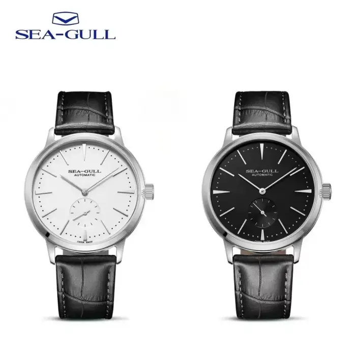 Montre Seagull 6075 mécanique pour homme élégante style business décontracté résistante à l'eau pour hommes occassions multiples