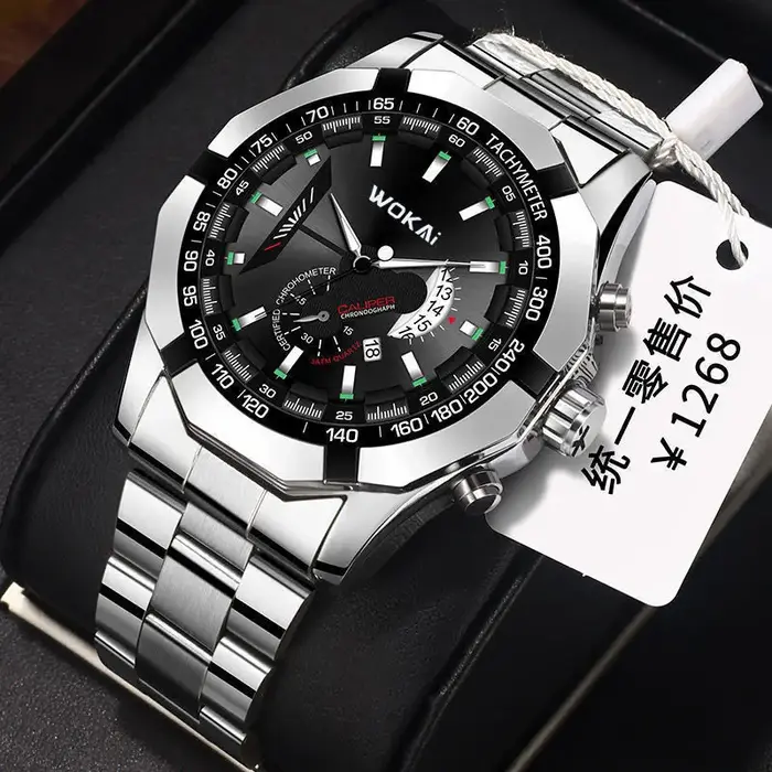 WOKAI montre hommes rouge montres de sport mode Imitation mécanique calendrier