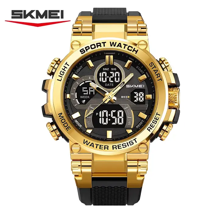 Montre homme SKMEI 2500 Business Classic avec grand cadran élégant, montre électronique sport multif