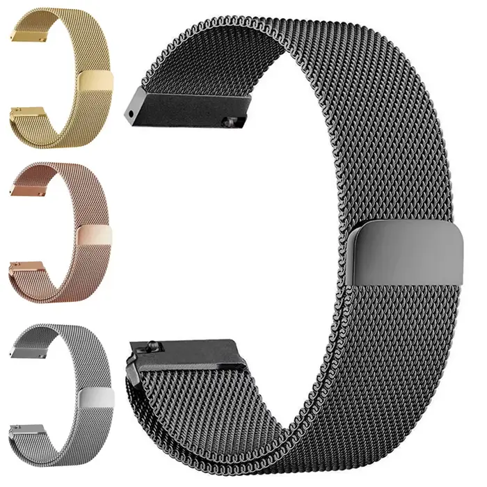 Bracelets de montre à boucle milanaise en maille